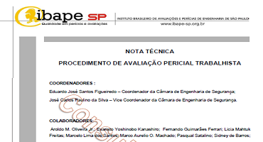 IBAPE-SP disponibiliza consulta pública para Procedimentos de Avaliação Pericial Trabalhista