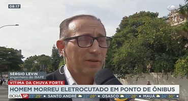 Morador de rua recebeu descarga elétrica