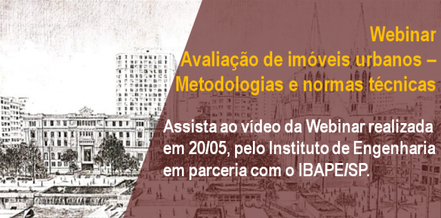 Webinar Avaliação de imóveis urbanos – Metodologias e normas técnicas