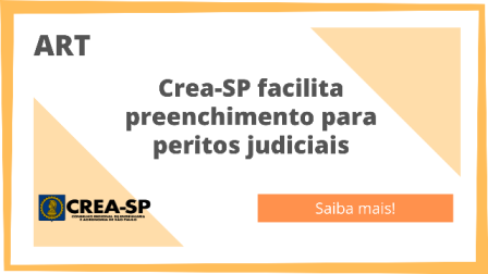 ART: Crea-SP facilita preenchimento para peritos judiciais