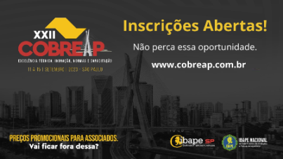 XXII COBREAP – Congresso Brasileiro de Engenharia de Avaliações e Perícias