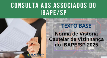 Texto da Norma de Vistoria Cautelar de Vizinhança do IBAPE-SP 2025