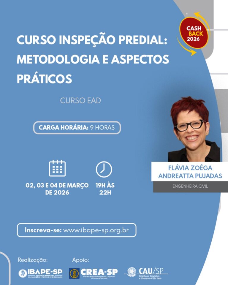 Curso Inspeção Predial – Metodologia e Aspectos Práticos