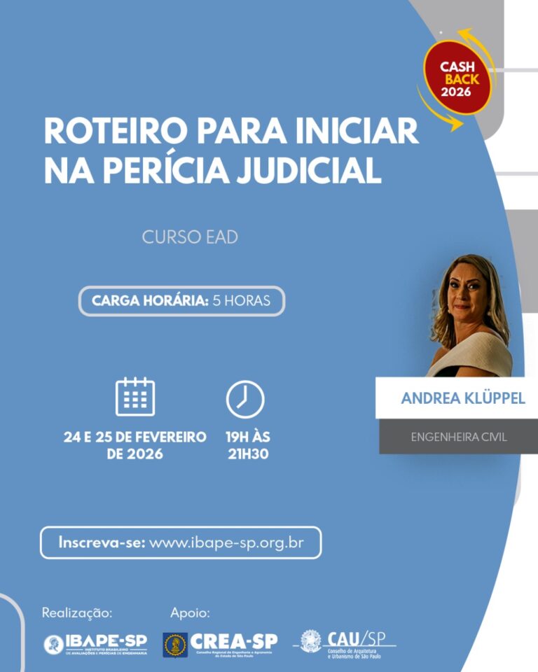 Curso Roteiro para Iniciar Perícia Judicial – EAD