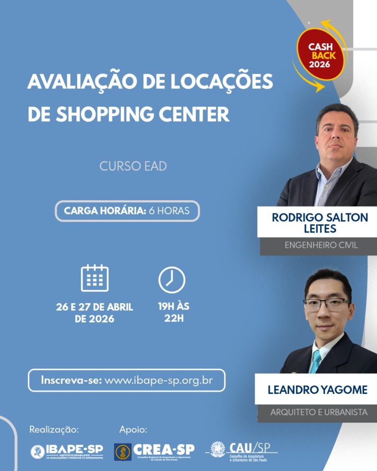 Curso Avaliações de Locações em Shopping Center