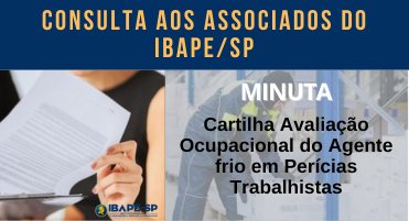 Minuta da Cartilha Avaliação Ocupacional do Agente frio em Perícias Trabalhistas