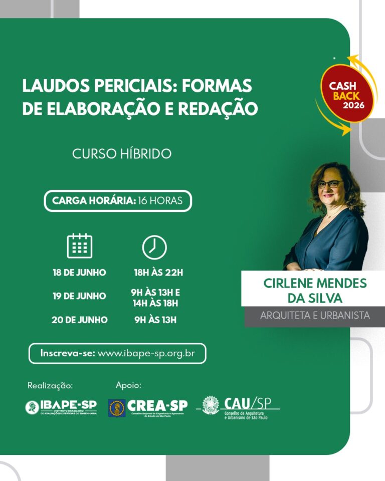 Curso Laudos Periciais: Formas de Elaboração e Redação
