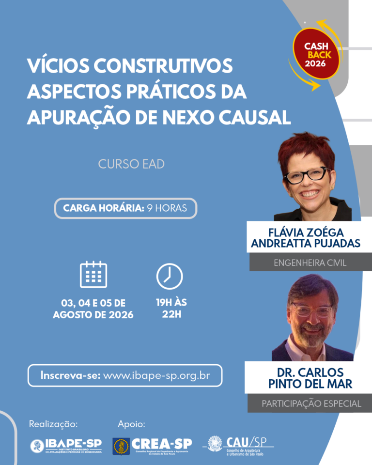 Curso Vícios Construtivos – Aspectos Práticos da Apuração de Nexo Causal