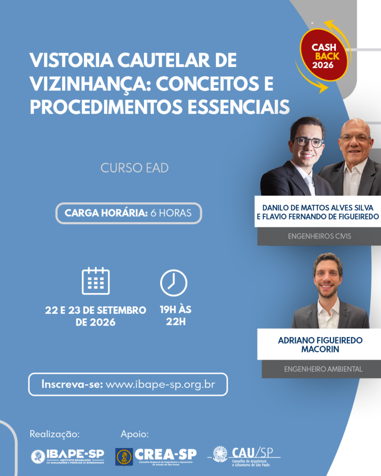 Curso Vistoria Cautelar de Vizinhança: Conceitos e Procedimentos Essenciais