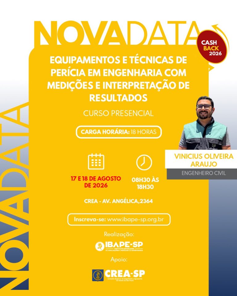 Curso Equipamentos e Técnicas para Diagnósticos nas Praticas de Engenharia